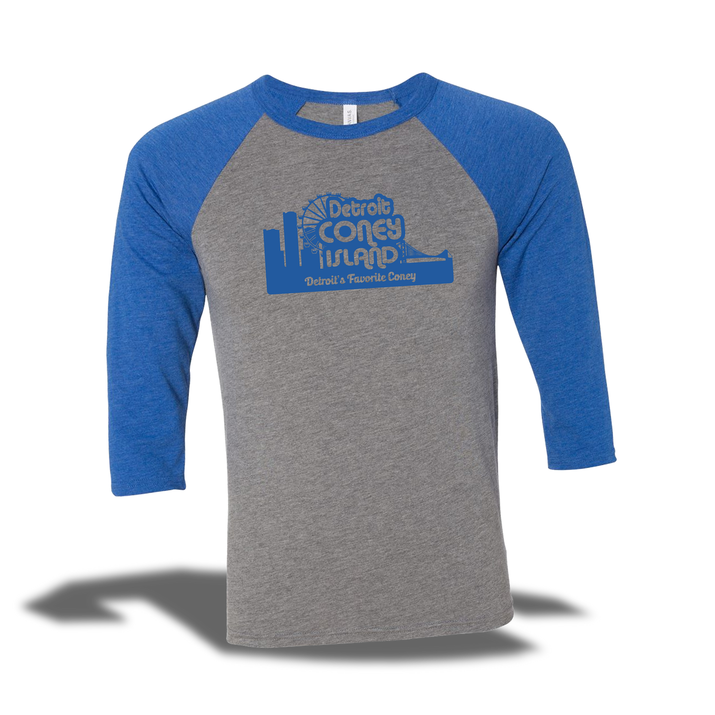 Baseball Tee 3/4 Sleeve - Detroit Coney Island