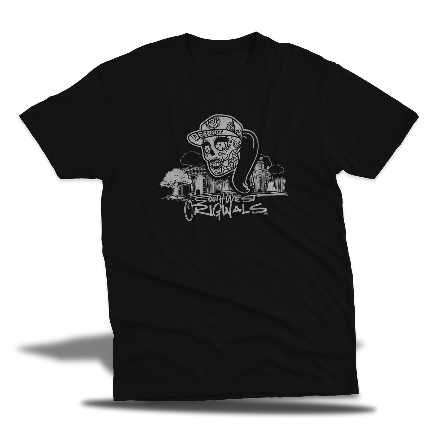 The Official Southwest Originals Female sugar skull "Black Shirt"