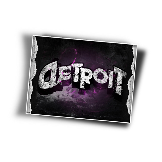 STICKER detroit purple