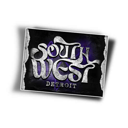 STICKER southwest detroit purple
