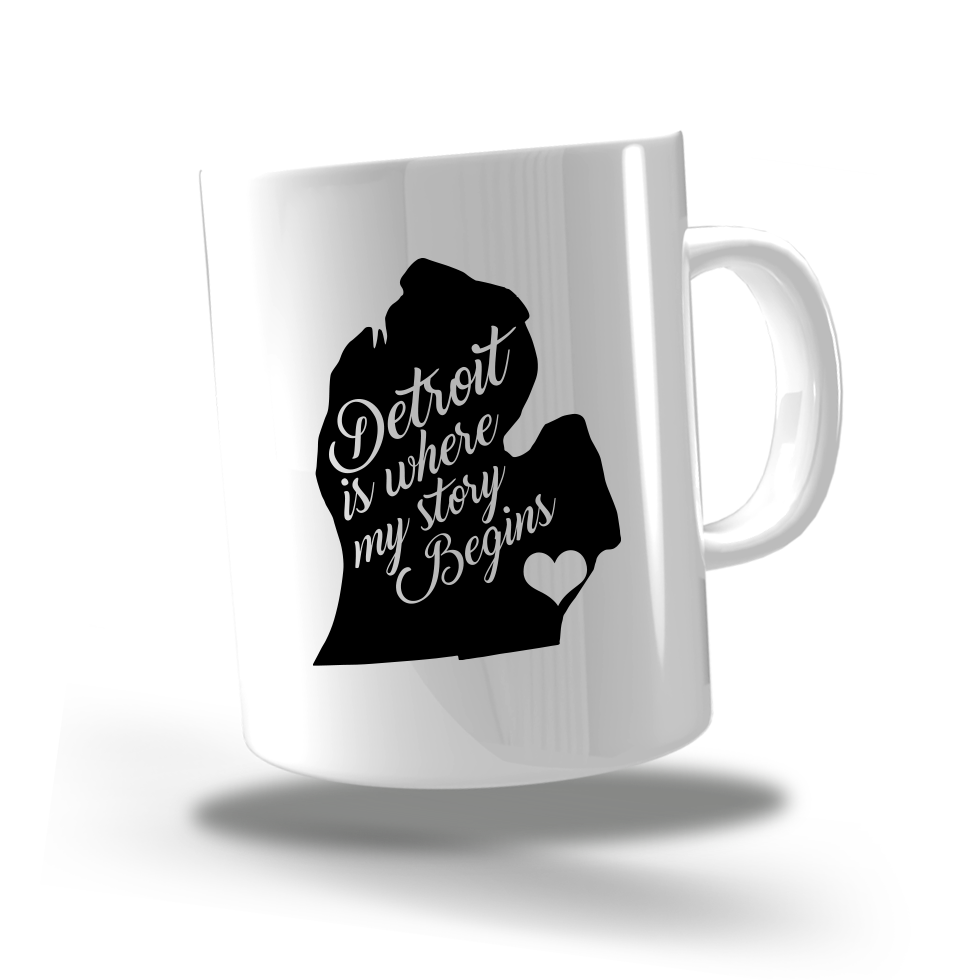 Coffee Mug - 8oz "Detroit is where my story begins"