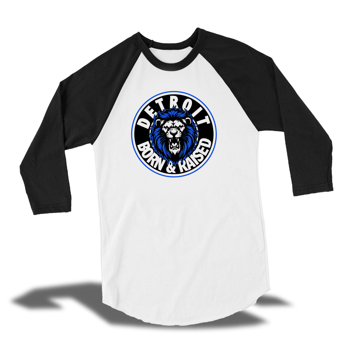 Born and Raised - lions 3/4 baseball tee – Supportlocalshops