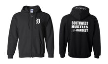 Load image into Gallery viewer, Southwest Hustles The Hardest Full Zip Hooded Sweatshirt
